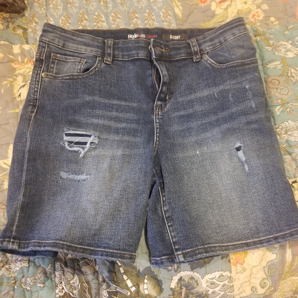 Denim shorts